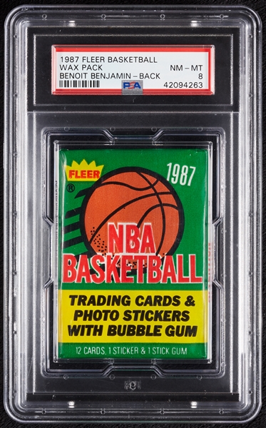 1987 Fleer Basketball Wax Pack (Graded PSA 8)