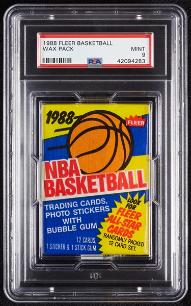 1988 Fleer Basketball Wax Pack (Graded PSA 9)