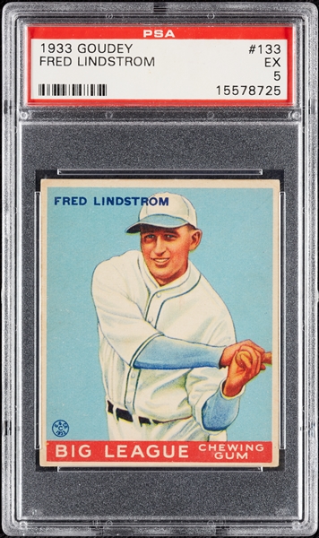 1933 Goudey Fred Lindstrom No. 133 PSA 5