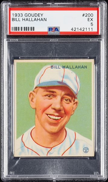 1933 Goudey Bill Hallahan No. 200 PSA 5