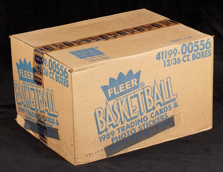 1989-90 Fleer Basketball Wax Box Sealed Case (12/36)