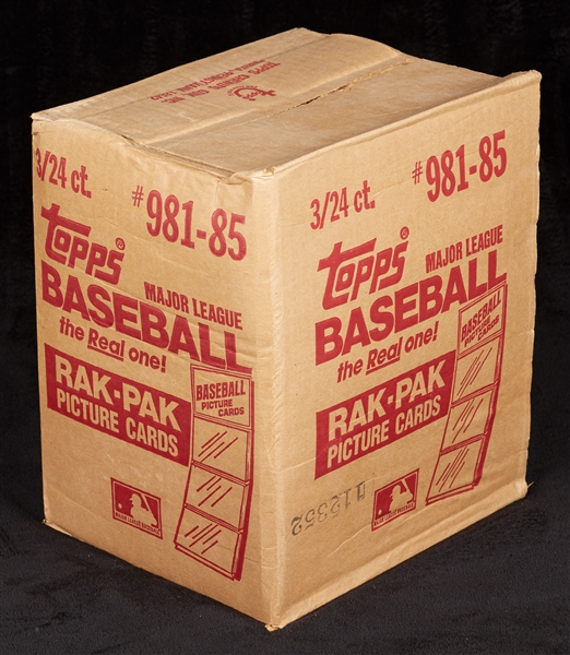 1985 Topps Baseball Rack Pack Sealed Case (3/24)