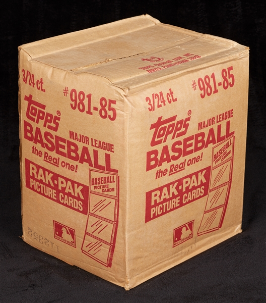 1985 Topps Baseball Rack Pack Sealed Case (3/24)