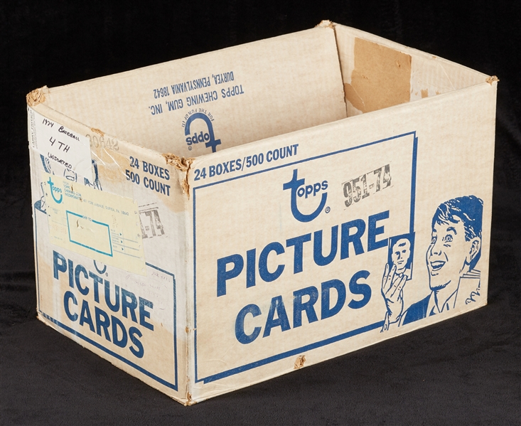 1974 Topps Baseball Vending Box Empty Case