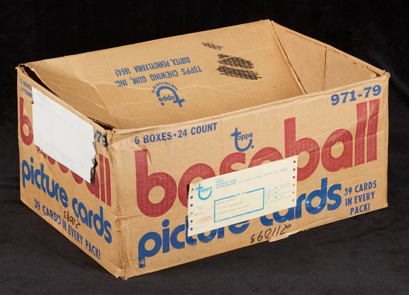 1979 Topps Baseball Rack Box Empty Case