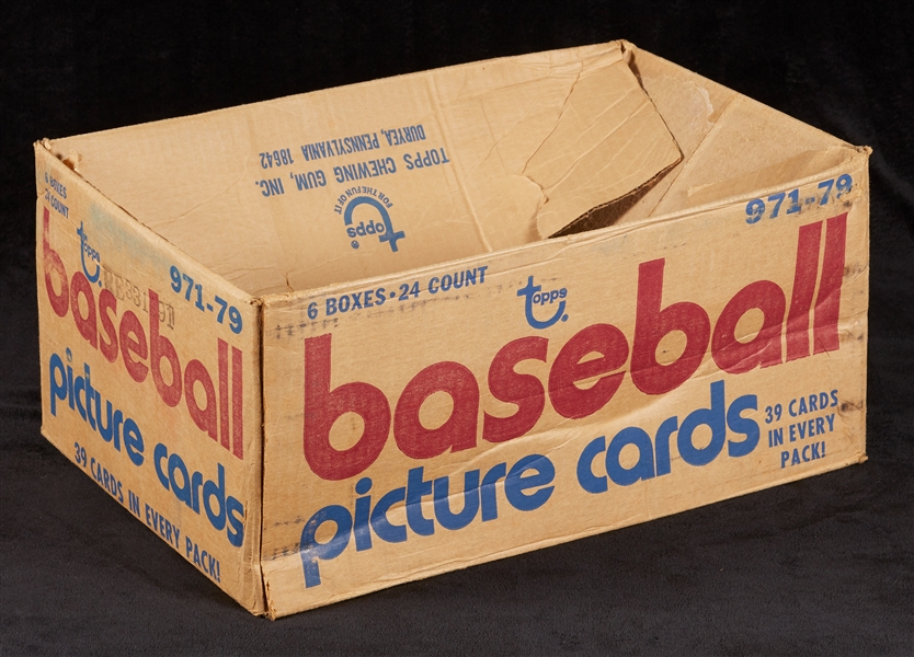 1979 Topps Baseball Rack Box Empty Case