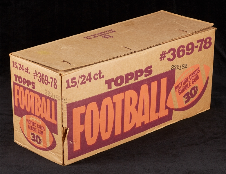1978 Topps Football Cello Box Empty Case