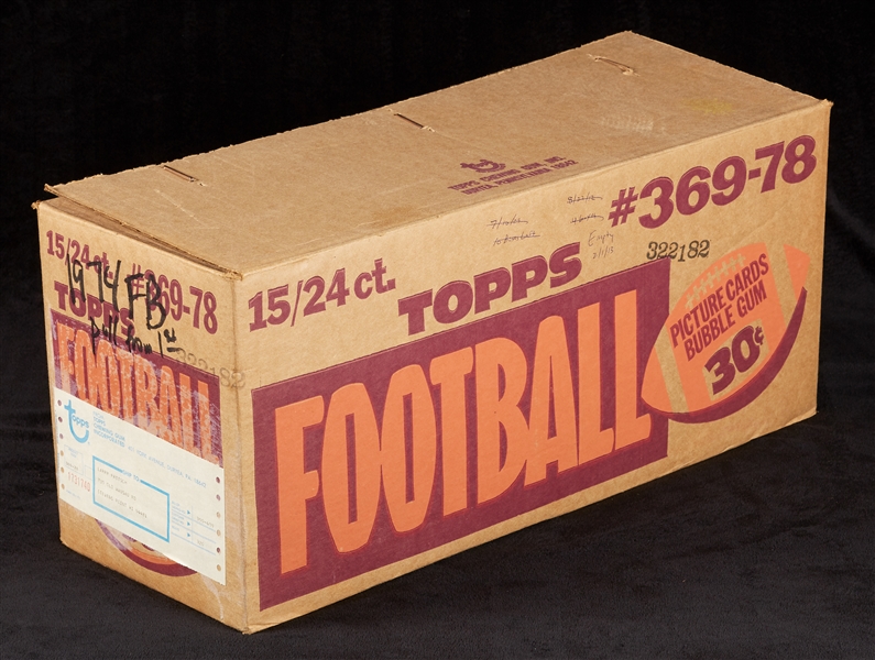 1978 Topps Football Cello Box Empty Case