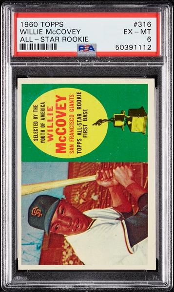 1960 Topps Willie McCovey AS No. 316 PSA 6