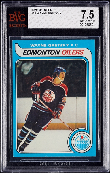 1979 Topps Wayne Gretzky RC No. 18 BVG 7.5