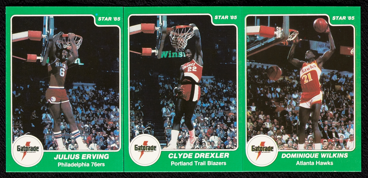 1985 Star Co. Gatorade Slam Dunk Set with Michael Jordan BGS 8.5 (9)
