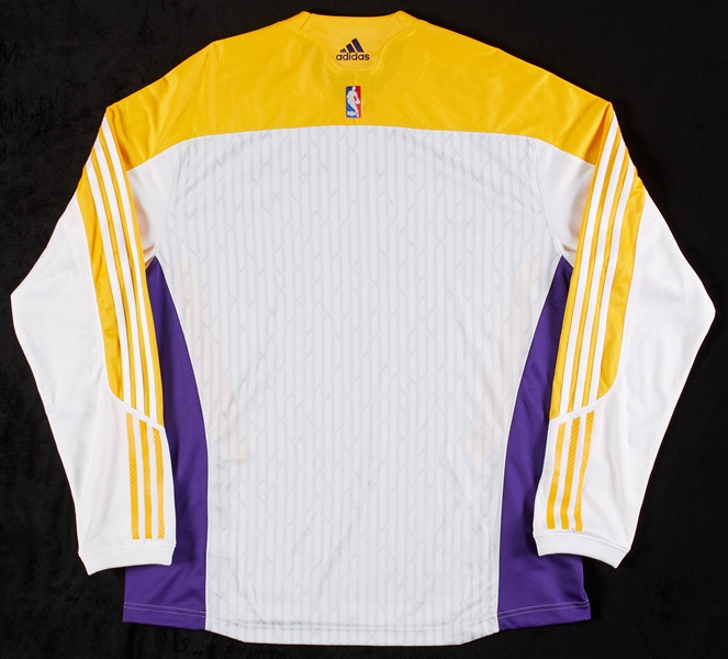 Los Angeles Lakers Long Sleeve Warm-Up Shooting Shirt Attributed to Kobe Bryant (Grey Flannel)