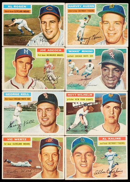 1955 and 1956 Topps Baseball Group With HOFers (105)