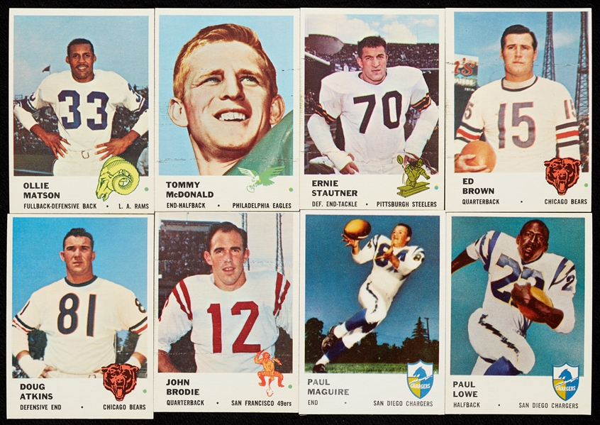 1961 Fleer Football High-Grade Group With HOFers (83)