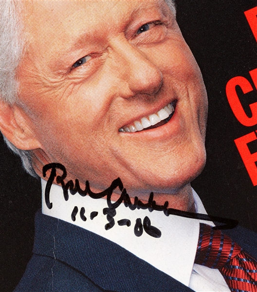 Bill Clinton & Hillary Clinton Signed TIME Magazines (2) (BAS)