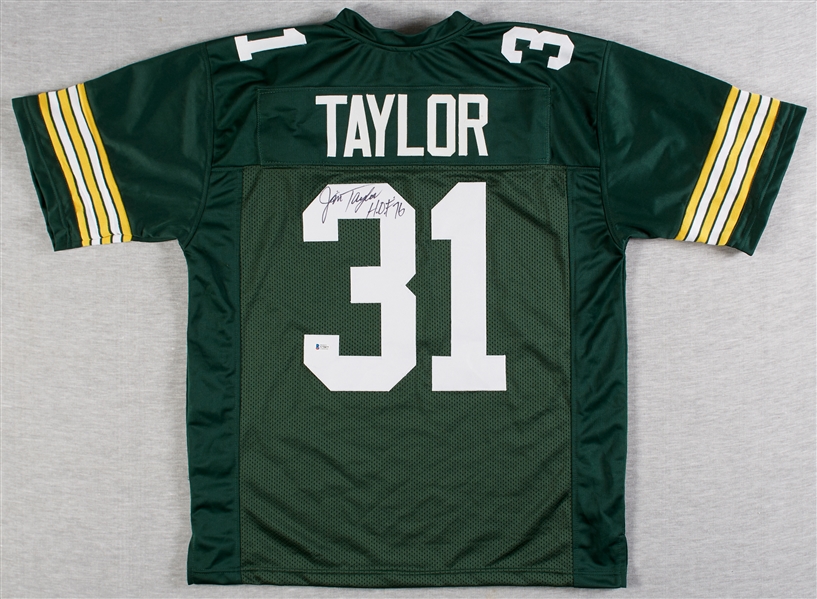 Jim Taylor Signed Packers Jersey (BAS)