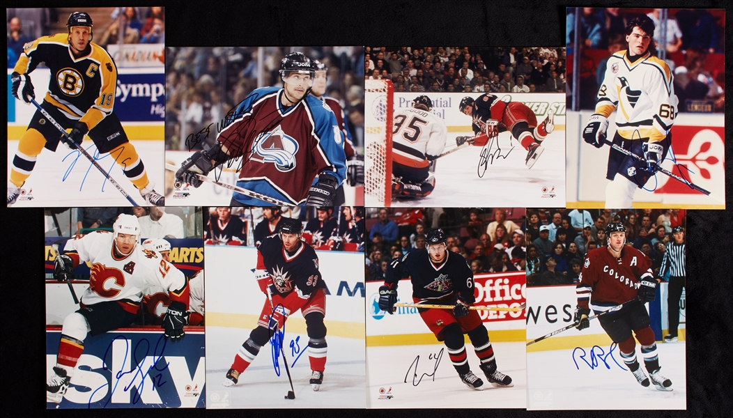 Signed Hockey 8x10 Photo Group with Jagr, Lindros (20)