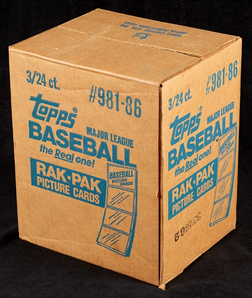 1986 Topps Baseball Rack Pack Sealed Case (3/24)