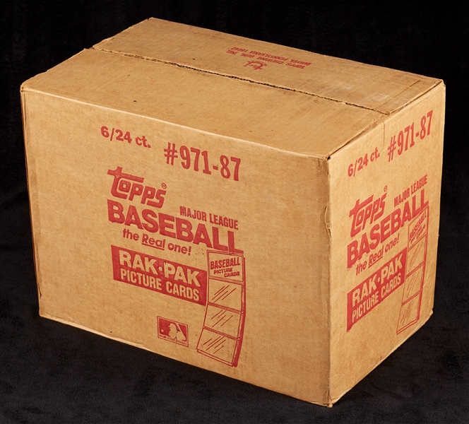 1987 Topps Baseball Rack Pack Sealed Case (6/24)