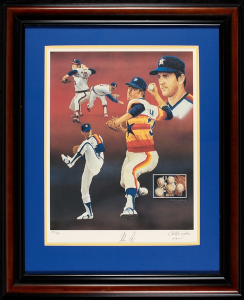 Nolan Ryan Signed Christopher Paluso Lithograph Artist's Proof (12/50)