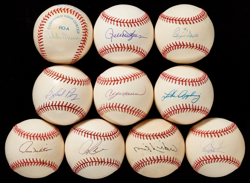 HOFer Single-Signed Baseball Group (10)