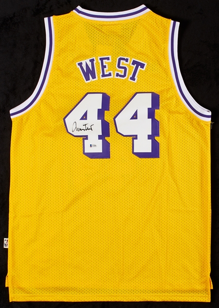 Jerry West Signed Lakers Jersey (BAS)