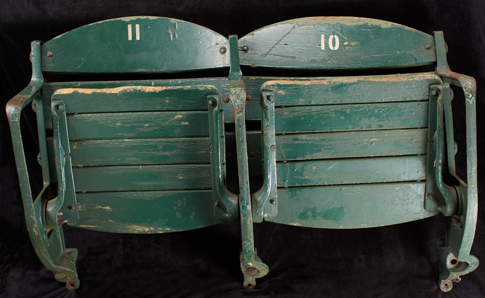 Wrigley Field Original Wooden Seat Pair