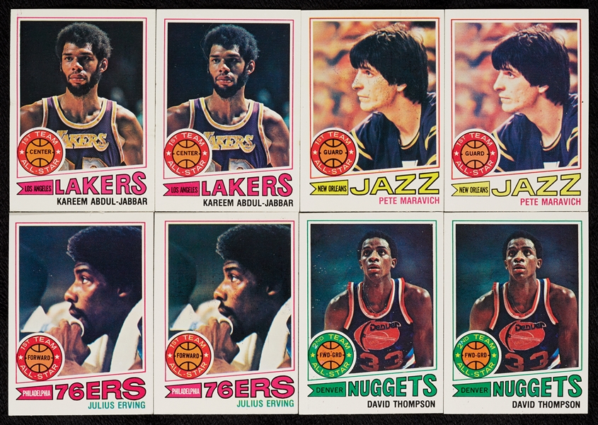 1977 Topps Basketball Super High-Grade Sets (2)