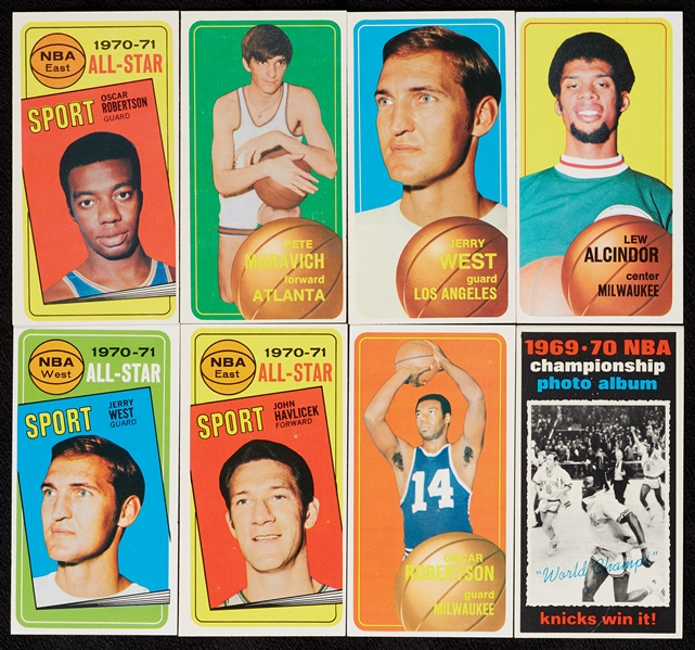 1970 Topps Basketball High-Grade Complete Set (175)