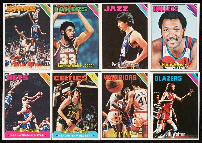 1975 Topps Basketball High-Grade Complete Set (330)