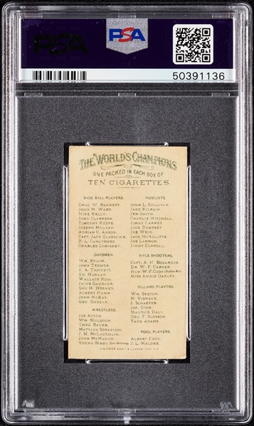 1888 N28 Allen & Ginter Joseph Mulvey PSA Authentic