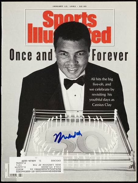 Muhammad Ali Signed Sports Illustrated (1992) (BAS)
