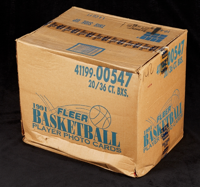 1991-92 Fleer Series I Basketball Unopened Wax Case (20/36)