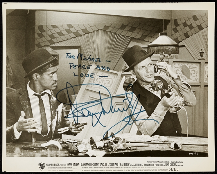 Sammy Davis Jr. Signed Rat Pack 8x10 Photo (JSA)
