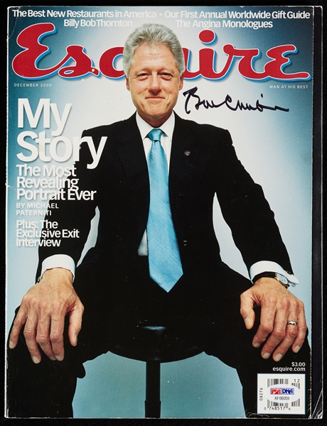 Bill Clinton Signed Esquire Magazine (Dec. 2000) (PSA/DNA)