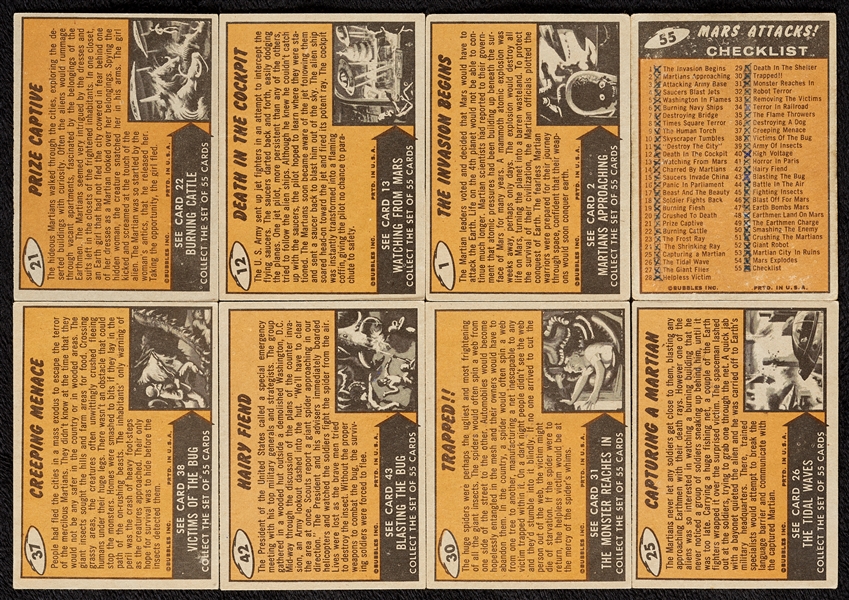 1962 Topps Mars Attacks Complete Set With Extras (69)