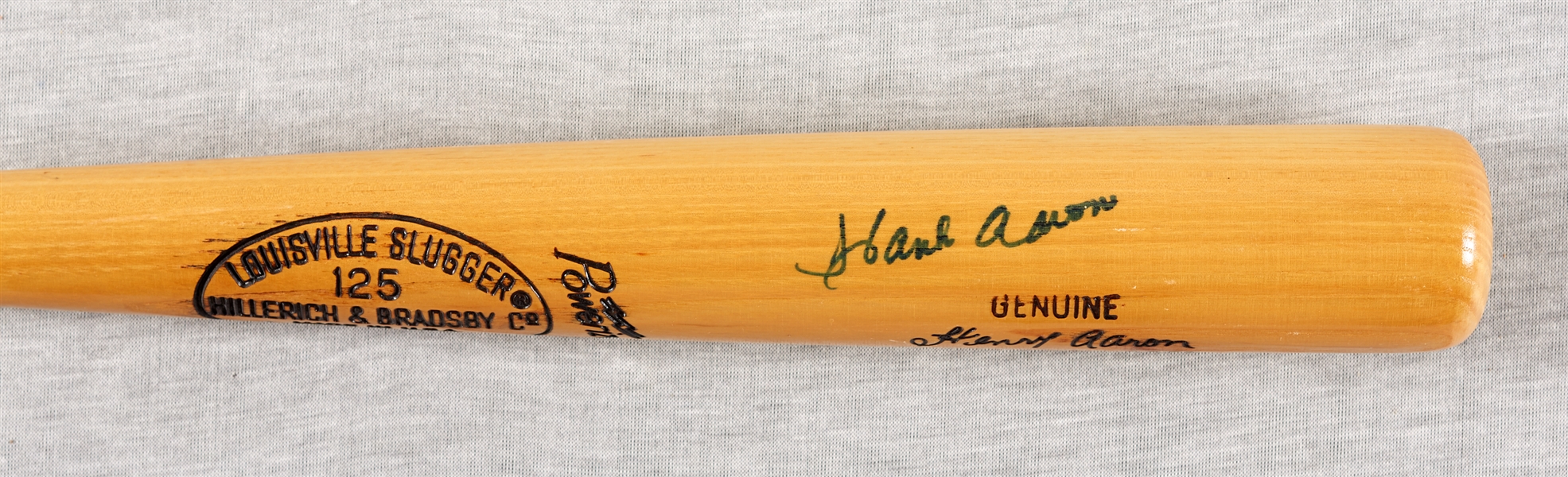 Hank Aaron Signed Louisville Slugger Bat (BAS)