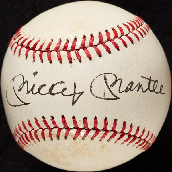 Mickey Mantle Single-Signed Baseball (BAS)