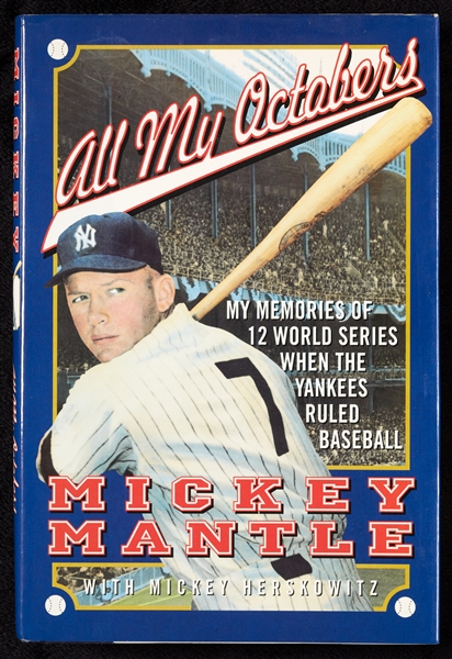 Mickey Mantle Signed All My Octobers Book (BAS)