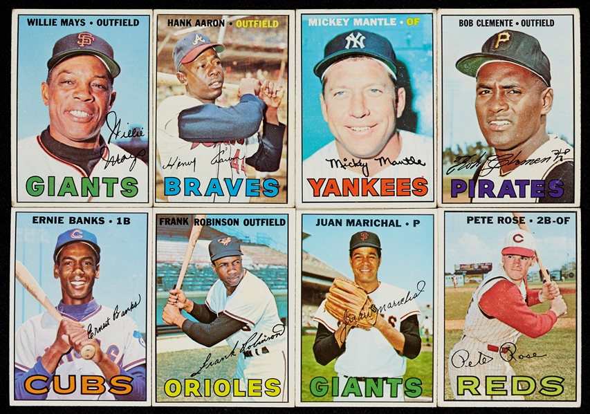 1967 Topps Baseball Massive Hoard With Mantle, HOFers (1,050)
