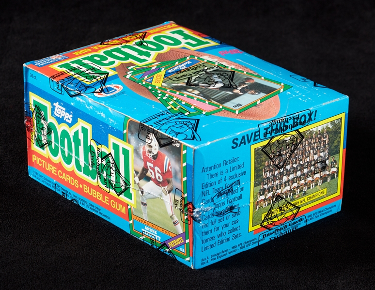 1986 Topps Football Wax Box (36) (BBCE)