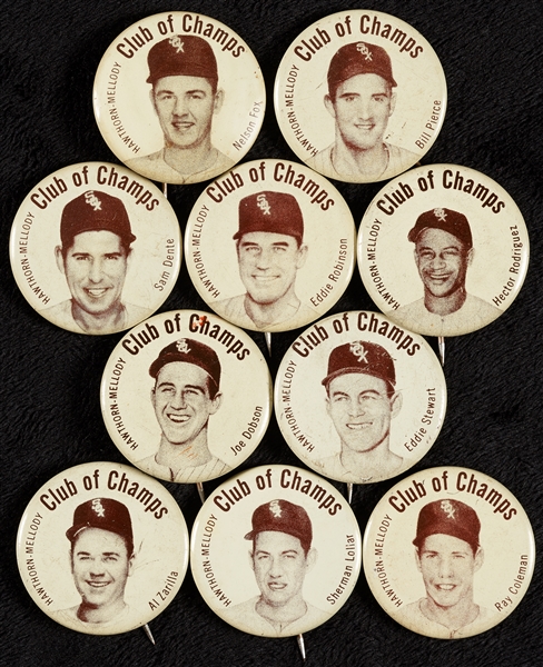1952 Hawthorn-Mellody Chicago White Sox Pins (10)