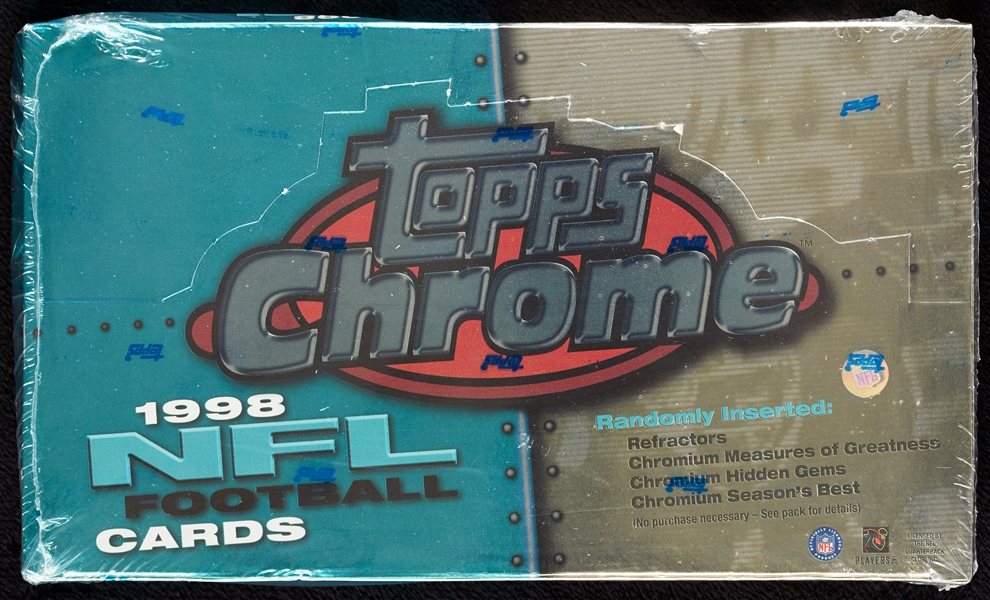 1998 Topps Chrome Football Factory Sealed Hobby Box (24)