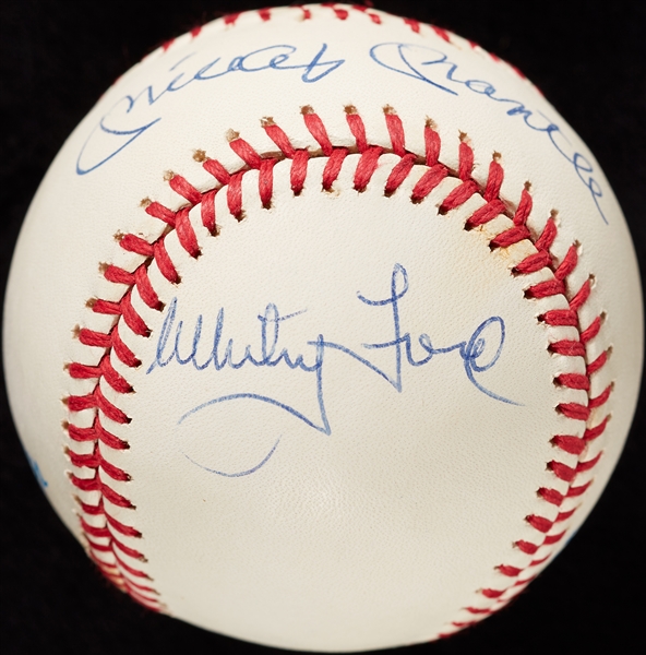 Mickey Mantle & Whitey Ford Signed OAL Baseball (JSA)
