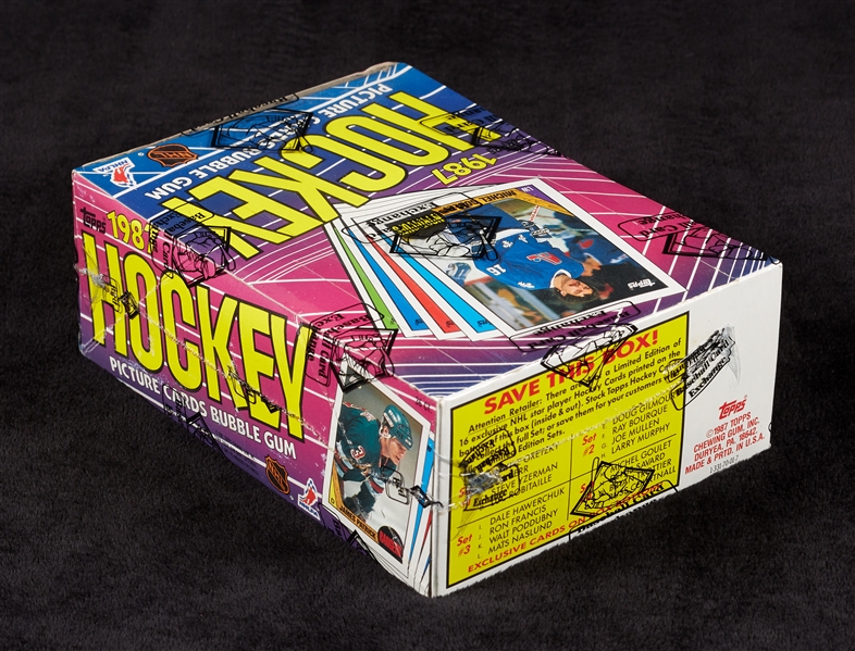 1987 Topps Hockey Unopened Wax Box (36) (Fritsch/BBCE)