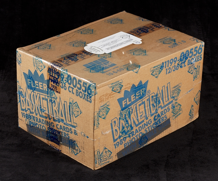 1989-90 Fleer Basketball Wax Box Sealed Case (12/36) (Fritsch/BBCE)