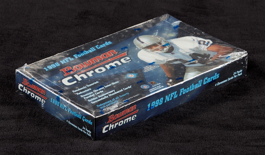 1998 Bowman Chrome Football Factory Sealed Hobby Box (24)