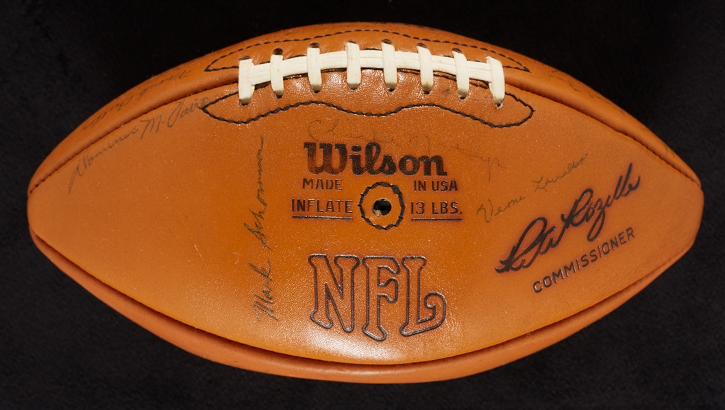 1930s-1960s Green Bay Packers Alumni Multi-Signed Football