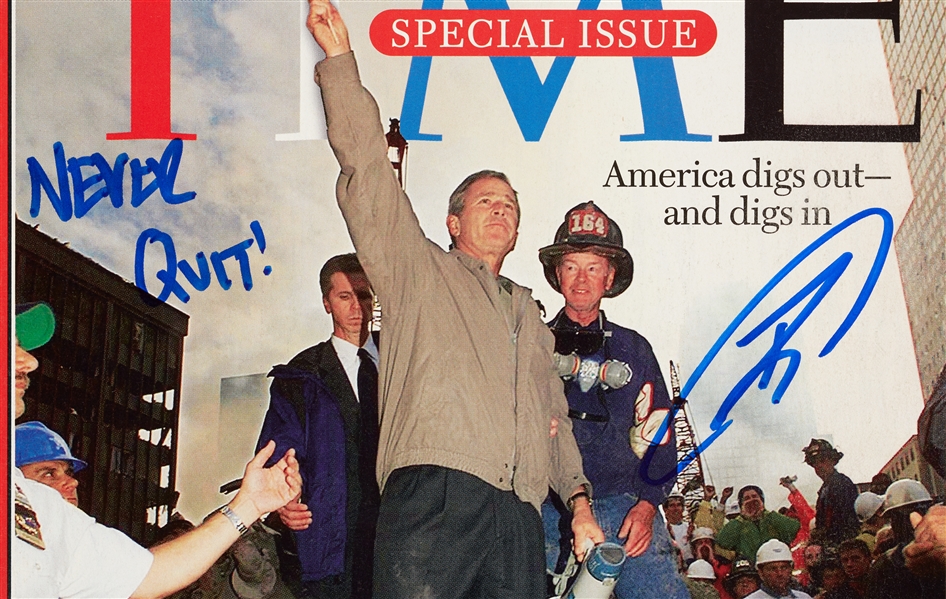 Robert J. O'Neill Signed TIME Magazine Pair - US Navy Seal Who Killed Bin Laden (2) (PSA/DNA)