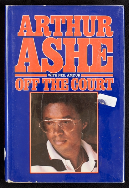 Arthur Ashe Signed Off The Court Book (PSA/DNA)